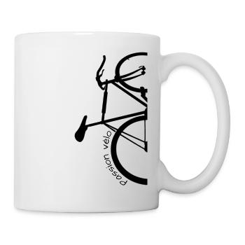 Passion for cycling (addicted, addicted, cycling) - Mug - white - Right