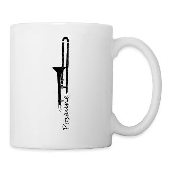 posaune - Tasse - Weiß - Rechts