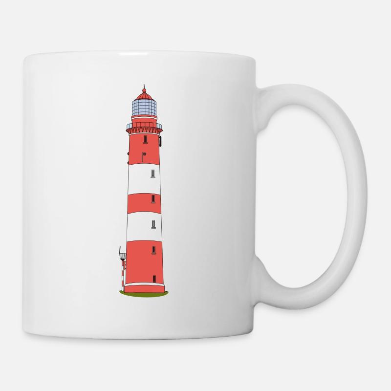 Leuchtturm Amrum - Tasse - Weiß