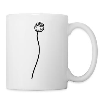 Mohn Blume 2 - Tasse - Weiß - Rechts