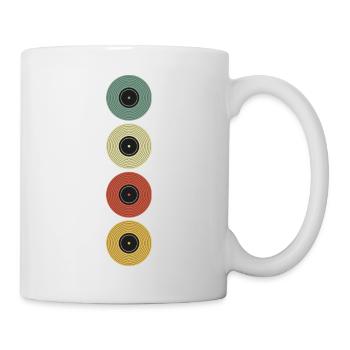 vinyle rétro vintage - Mug blanc - blanc - Droite