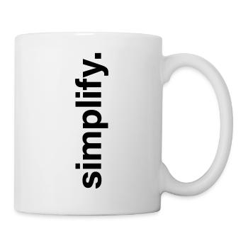 simplify - Tasse - Weiß - Rechts