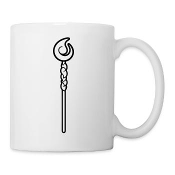 Zauberstab - Tasse - Weiß - Rechts