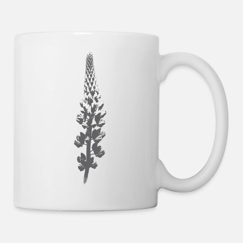 Lupine Blüte - Tasse - Weiß