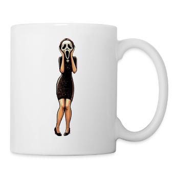 La femme Scream Edvard Munch - Mug blanc - blanc - Droite