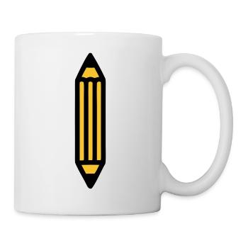 Pencil Writing Author Art - Mug - white - Right