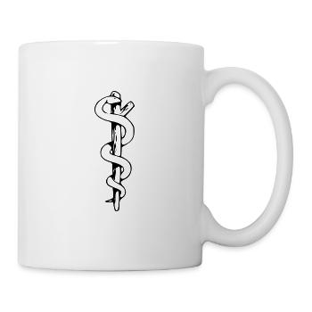 Aesculapius | Rod of Asclepius - Mug - white - Right