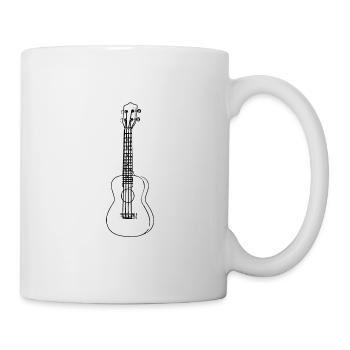 Ukulele - Mug blanc - blanc - Droite