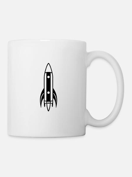 Rakete - Tasse - Weiß