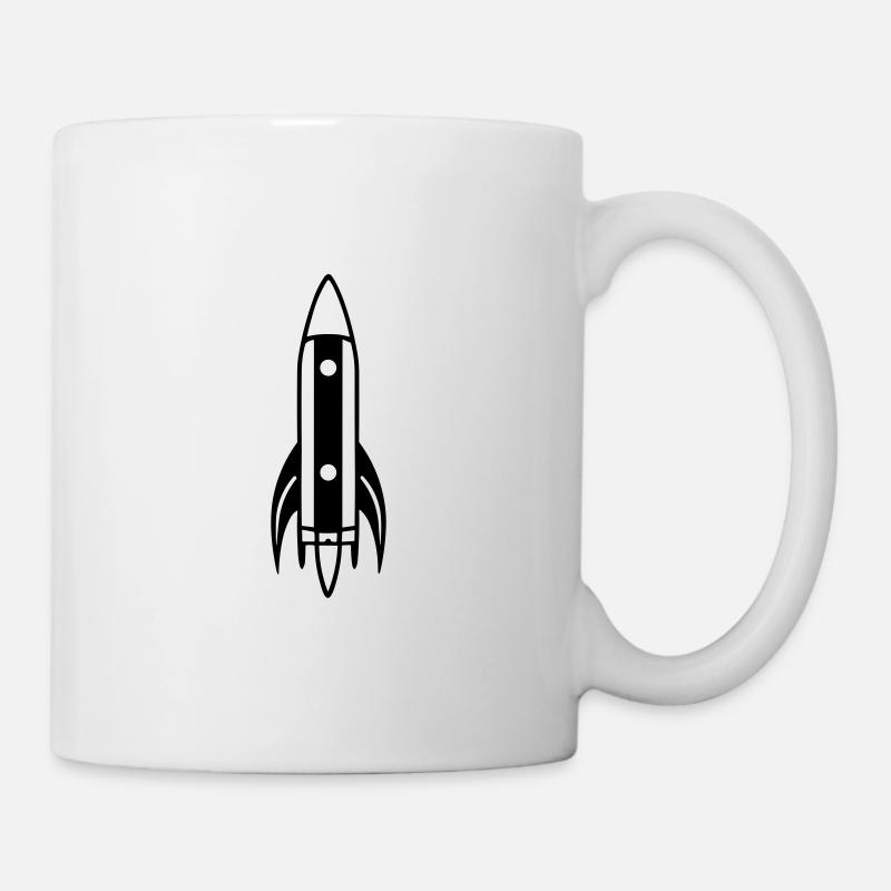 Rakete - Tasse - Weiß