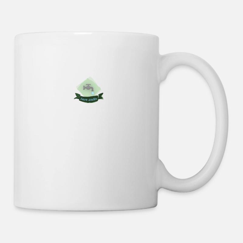 Économiser l'eau - Mug blanc - blanc