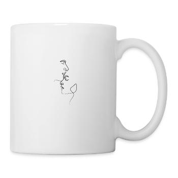 Kiss Line Art - Mug - white - Right