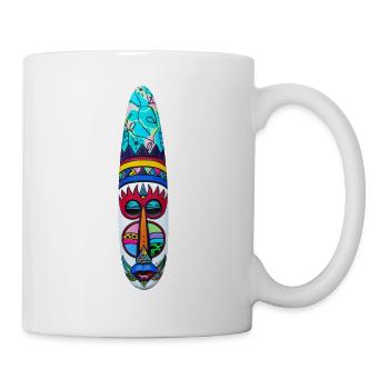 Esoteric pop mystical mask - Mug - white - Right