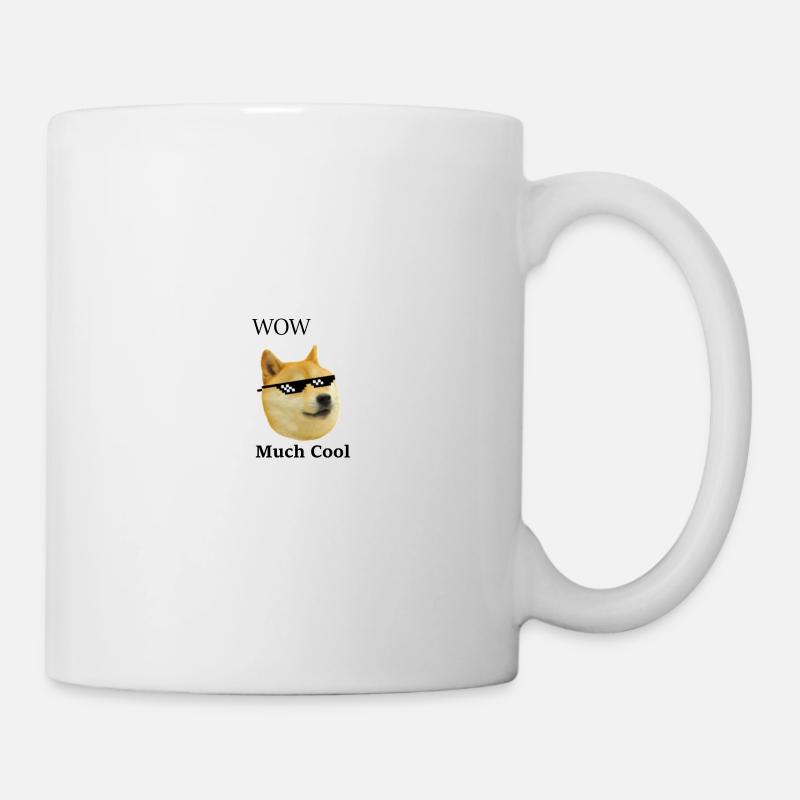 Doge Memeshirt Much cool - Mug - white