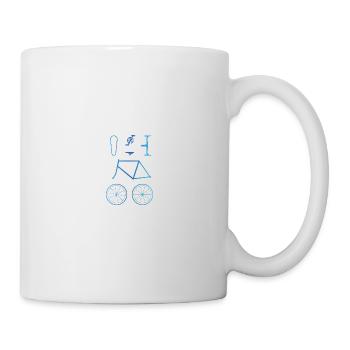 Fahrrad - Tasse - Weiß - Rechts