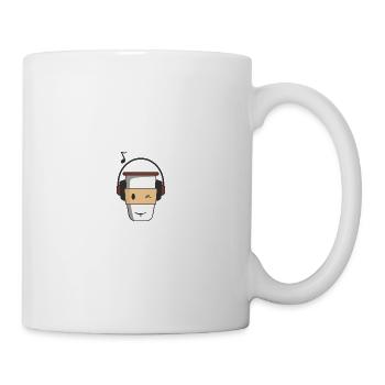 Zwinkern Kaffebecher Musik - Tasse - Weiß - Rechts