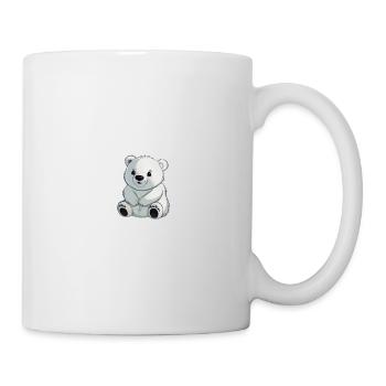 Bande dessinée Ours polaire - Mug blanc - blanc - Droite