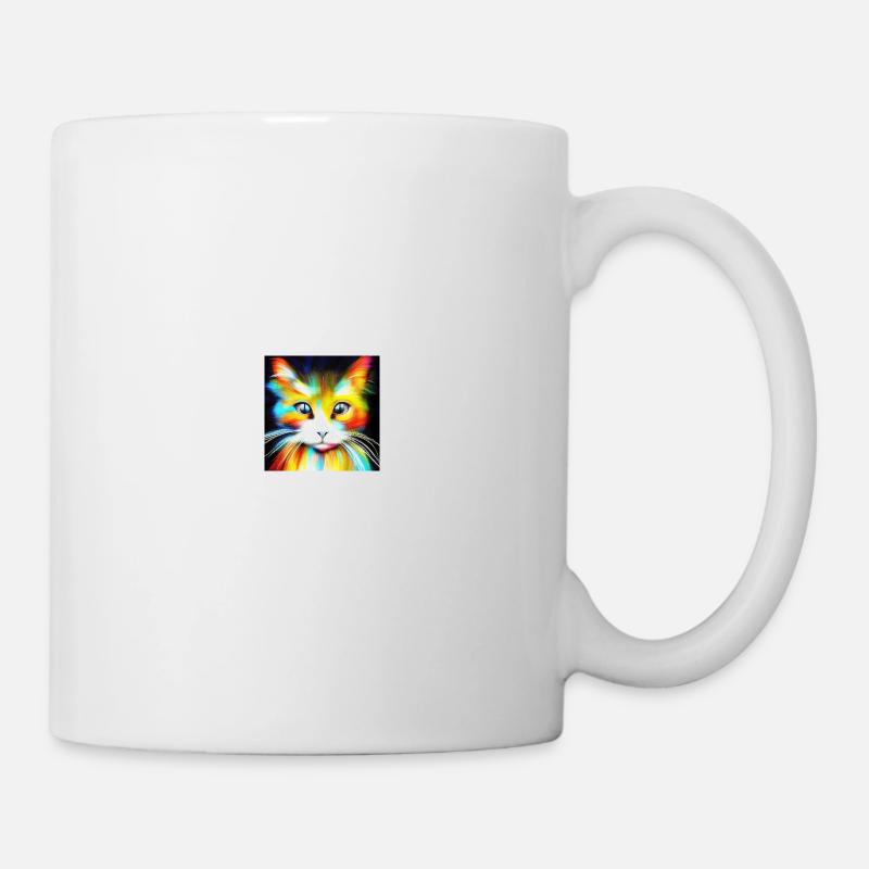 KI Katze - Tasse - Weiß