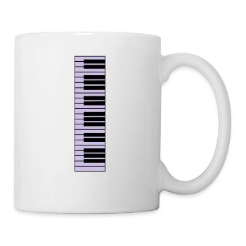 piano, piano keyboard - Mug - white - Right