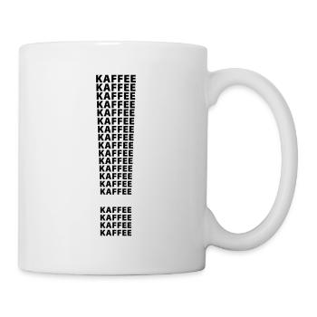 Kaffeekaffeekaffee-Ausrufezeichen Kaffee-Design - Tasse - Weiß - Rechts