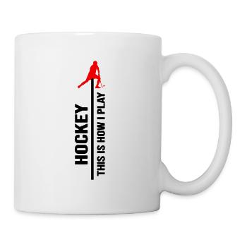 hockey sur gazon de hockey sur gazon de hockey sur glace - Mug blanc - blanc - Droite