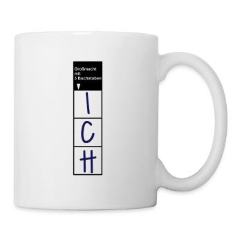 Witziger Großmacht mit 3 Buchstaben Selbst Spruch - Tasse - Weiß - Rechts