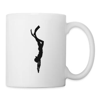 Plongée sous l’eau plongée en apesanteur cadeau mer - Mug blanc - blanc - Droite