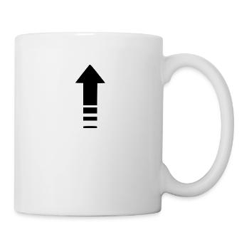 flèche - Mug blanc - blanc - Droite