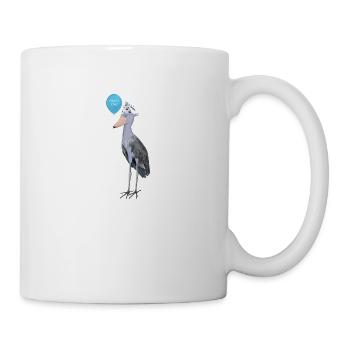 Le bec de la chaussure fête l’anniversaire de l’oiseau - Mug blanc - blanc - Droite