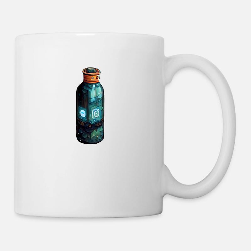 Eine gezeichnete Trinkflasche modern - Tasse - Weiß