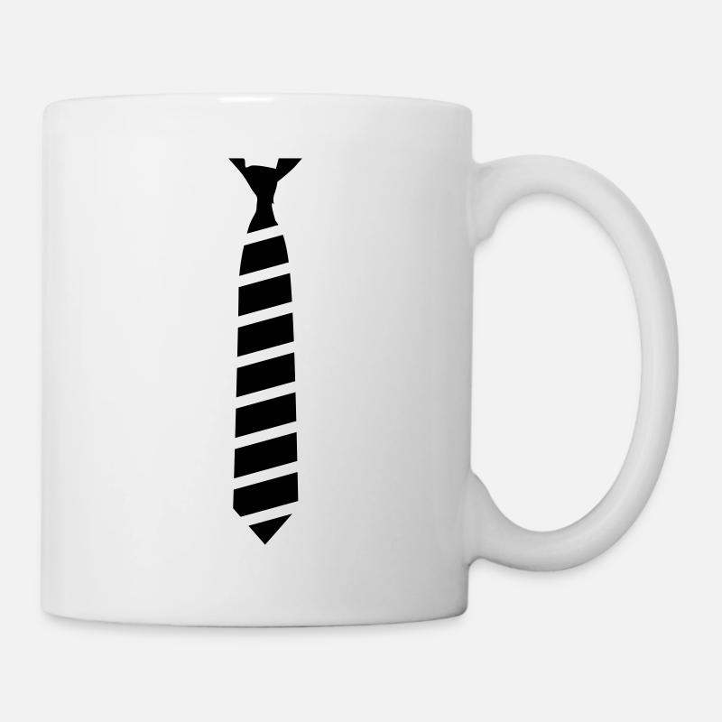 Cravate - Mug blanc - blanc