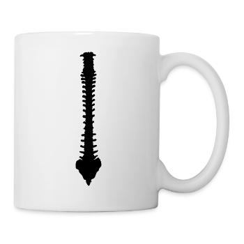 Wirbelsäule - Tasse - Weiß - Rechts