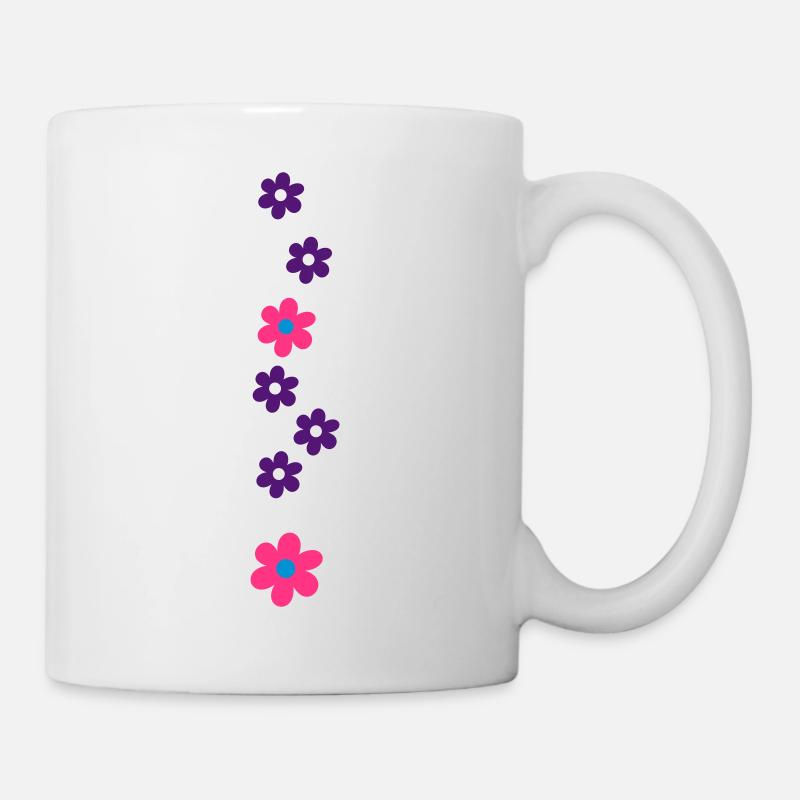 Fleurs - Mug blanc - blanc