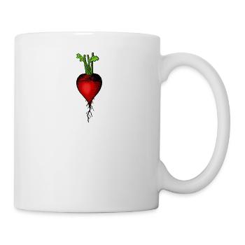 radish radishes radish veggie gemuese vegetable - Mug - white - Right