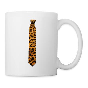 Tie Leopard fur - Mug - white - Right