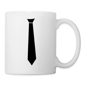 Krawatte - Tasse - Weiß - Rechts