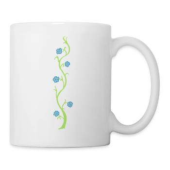 Flower Vine Color Customizable Gift Mother's Day - Mug - white - Right