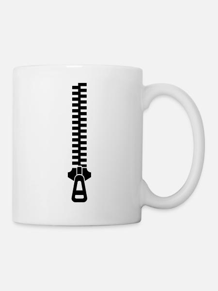 closed zipper - Mug - white