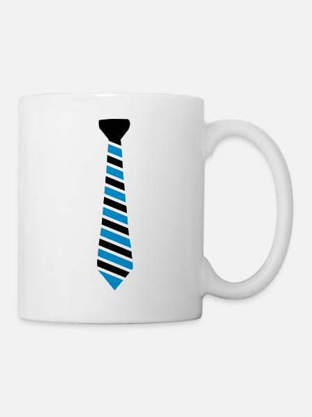krawatte - Tasse - Weiß