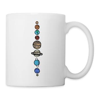 Sonnensystem - Tasse - Weiß - Rechts