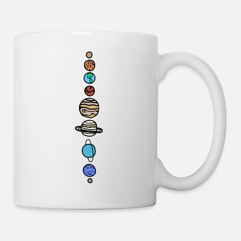 Système solaire - Mug blanc - blanc
