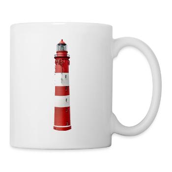 Lighthouse exposed, red white - Mug - white - Right