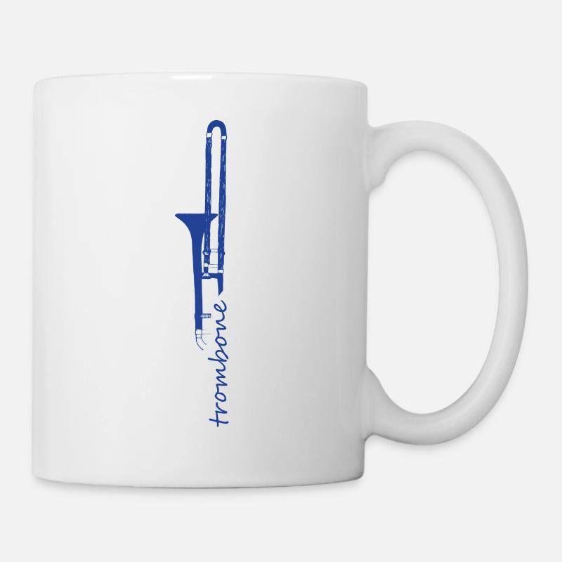 Posaune - Tasse - Weiß