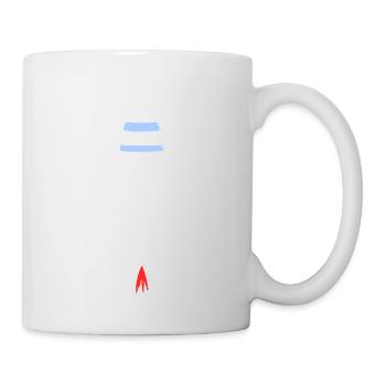 Vecteur de vol spatial spatial de fusée spatiale - Mug blanc - blanc - Droite