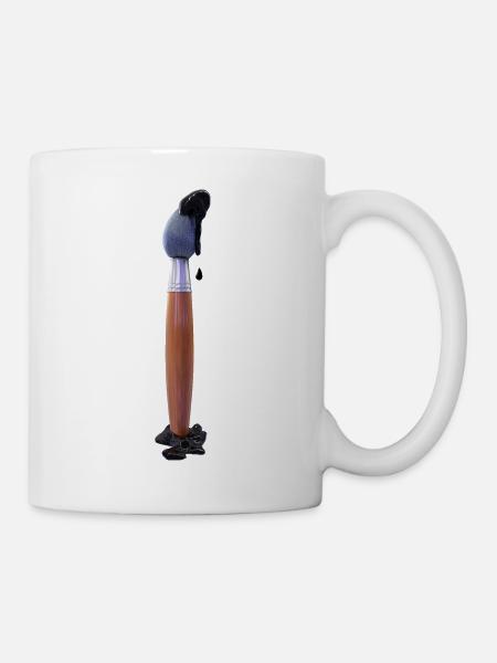3D Paint Blush - Tasse - Weiß