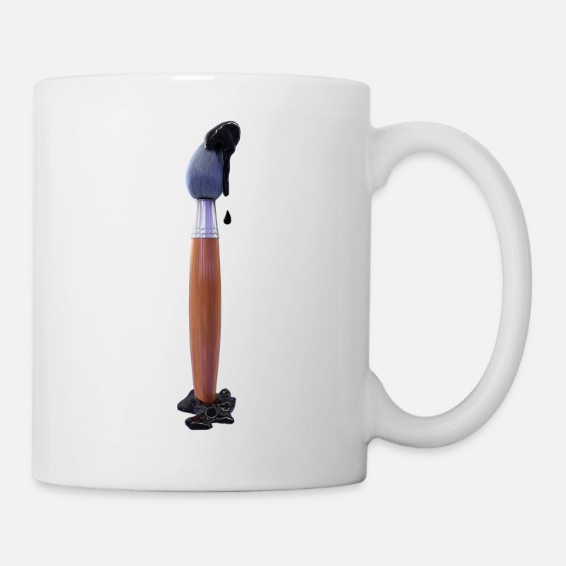 3D Paint Blush - Tasse - Weiß