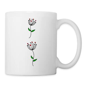Pusteblume, Dandelion - Tasse - Weiß - Rechts