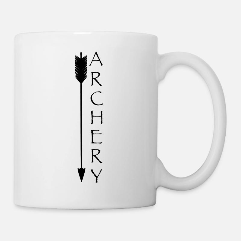 Bogenschießen Bogenschütze Motiv Shirt Bogen - Tasse - Weiß