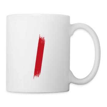 Peinture blob splash peinture peintre cadeau course rouge - Mug blanc - blanc - Droite