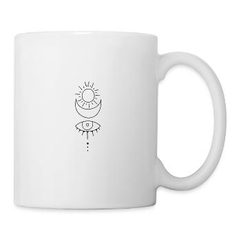 Sun moon eye - Mug - white - Right